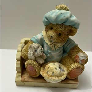 Cherished Teddies Bear Figurine Little Jack Horner 1993 624780 Hillman QAKP9
